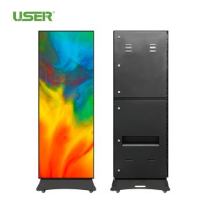 Factory Direct Good Price P3.076 LED Poster Display Advertising Slim Outdoor Slim Cabinet for Menu & Poster IP65 Rated