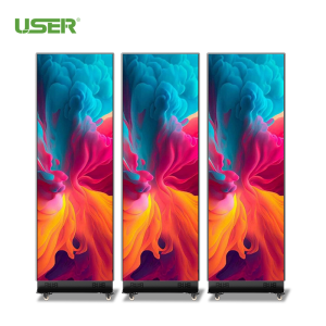 High Quality P1.538 GOB LED Poster Screen Display for Retail Store IP40 Foldable Exhibition Advertising LED Poster