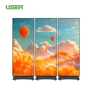 Outdoor Commercial Digital Billboard Banner Smart Wifi Portable P4 LED Poster for Advertising Animation Graphics Retail Supply