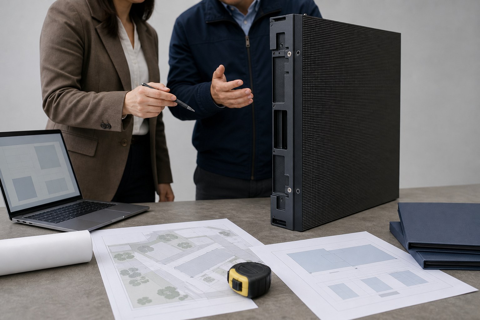 Outdoor LED display supplier evaluation with engineering documents